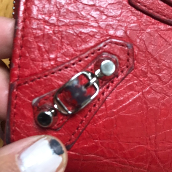 Authentic Balenciaga classic red wallet - Picture 2 of 8
